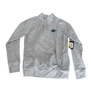 NWT, BSN Sports Men’s‎ Fleece Quarter Zip Sweatshirt, Grey, S, X25